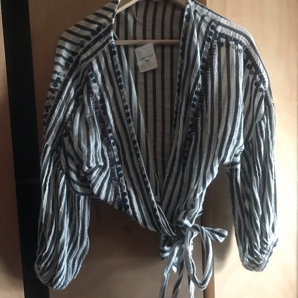 *SALE Wrap tie top - Picture 5 of 8